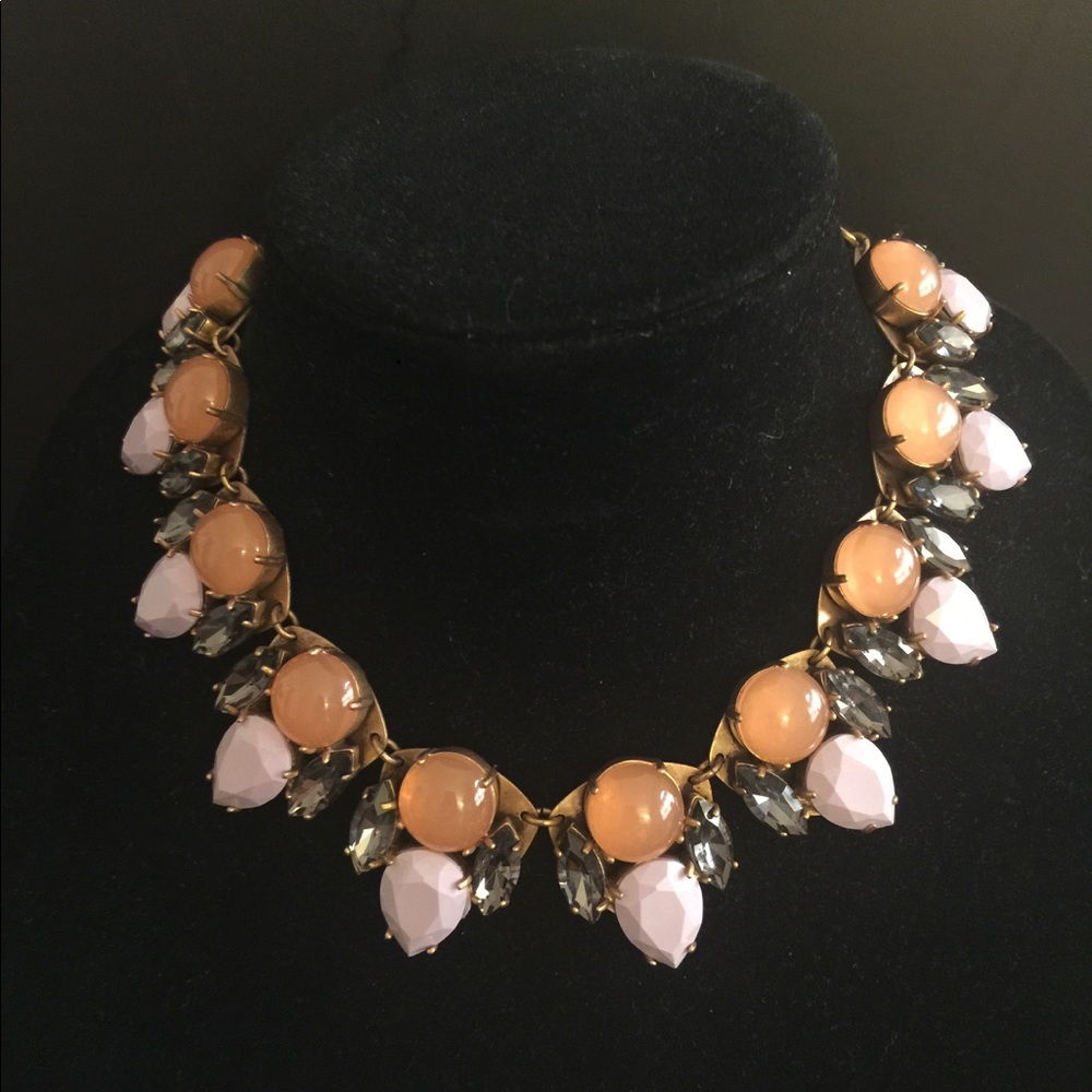 J Crew Multiple color stones necklace